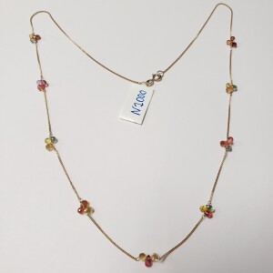 $2000 10K Fancy Color Sapphire 18" (5.75ct) Necklace