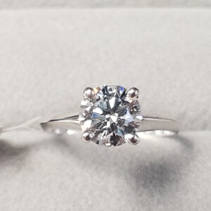 14K Lab Diamond (1Ct,Vs1,Fancy Light Blue ) Ring