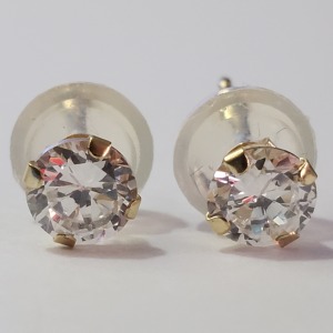 14K CZ Earrings