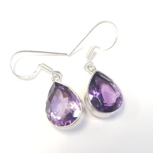 Silver Amethyst Earrings