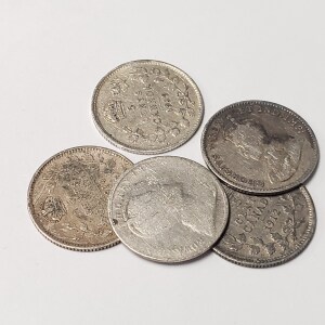 Silver Pack Of 5 Coin