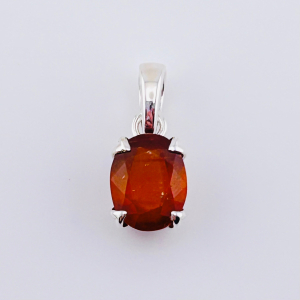 Sterling Silver Orange Kyanite Pendant