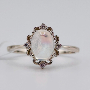 925 Sterling Silver Moonstone Ring