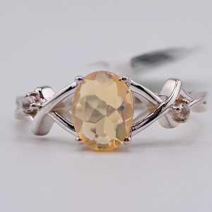 925 Sterling Silver Opal Ring