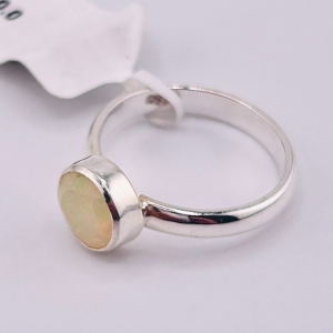 925 Sterling Silver Ethiopian Opal Ring