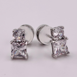 Sterling Silver CZ Earrings