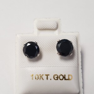 10K Black Moissanite(1.9ct) Earrings