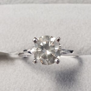 14K Diamond (1.6Ct,I2,Fancy Yellowish Green) Ring