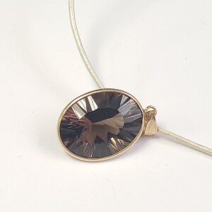 14K Smokey Quartz (8ct) Necklace