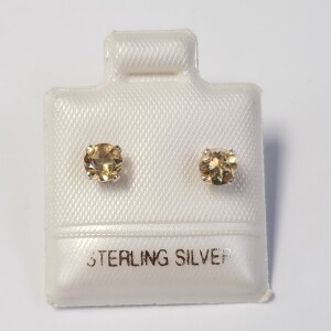 Silver Citrine Earrings