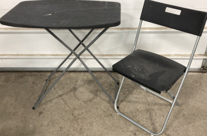 Adjustable Small Table and Chair