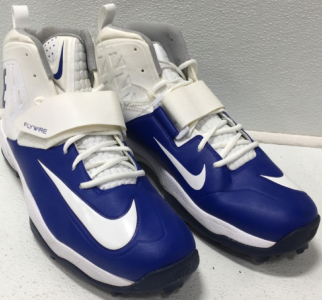 Blue And White Nike Flywire Shoes