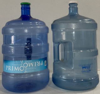 (2) Empty Water Containers