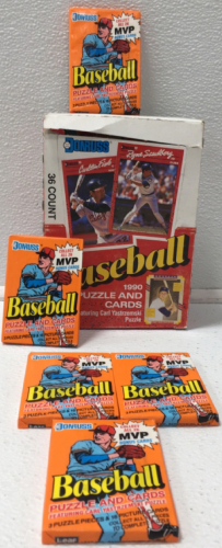 1990 Donrus Baseball Puzzles And Cards Packs