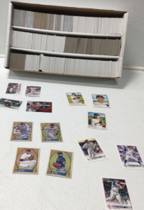 3-Row Box Of Baseball Players Cards