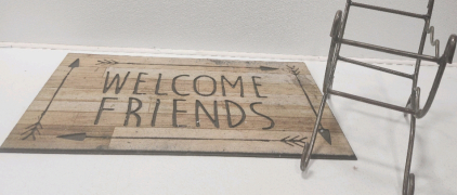 Welcome Mat, Metal Stand