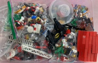 Bin of Assorted Lego Sets and Pieces
