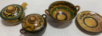 Green and Yellow 4pc Terracotta Set