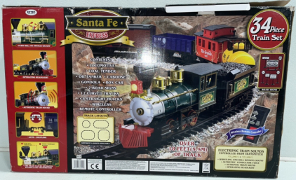 Santa Fe Express* Wireless Remote “G” Gauge Train Set