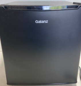 Black Galanz Mini Fridge