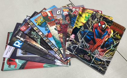 (12) Various Comic Books