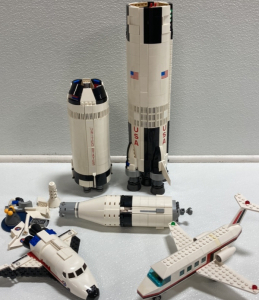 Incomplete Lego Sets: Space Shuttle, Lego Plane, Lego Saturn V