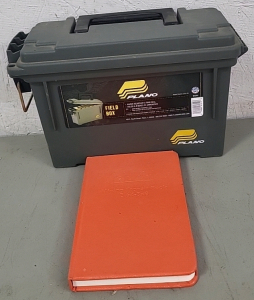 Plano Field Box/Plastic Ammo Can with Elan Mining Transit Book