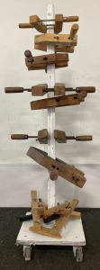 Wood Stand With Wood Clamps