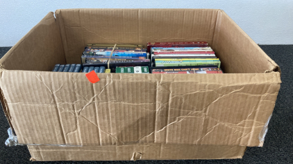 Box of classic DVDs