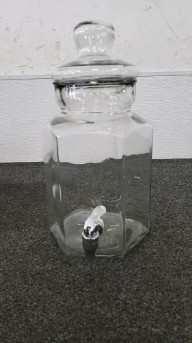 Large Glass Drink Dispenser