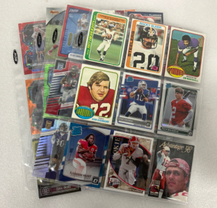 Sports Cards Including Basketball, Football, and Baseball