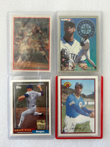 (4) Baseball Cards: Nolan Ryan and Ken Griffey Jr.