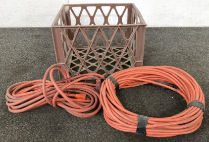 Crate With (2) Extension Cords