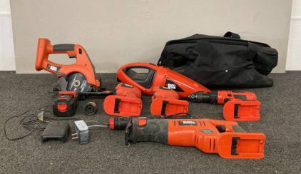 Assorted Black & Decker Tools