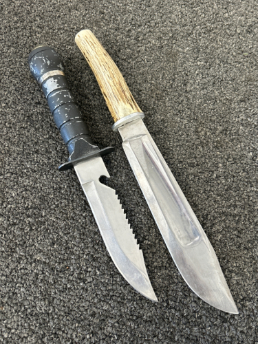 (2) Hunting Knives 12.5” and 11”