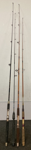 (4) Fishing Rods Without Reels