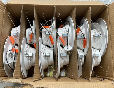(12) Sunco LED Baffle Downlights 5/6&rdquo;