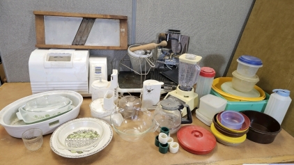 Small Kitchen Appliances, Pyrex, Cookware, Storage Containers, More