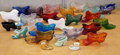 Crystal/Glass/Ceramic Decorative Shoes: Fenton & More