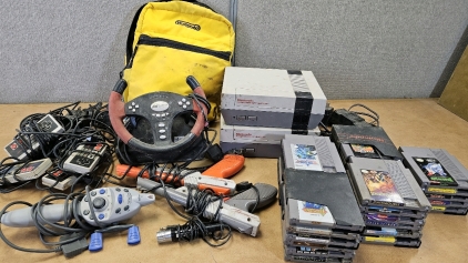 Original Nintendo Entertainment Systems w/ Accessories & Games