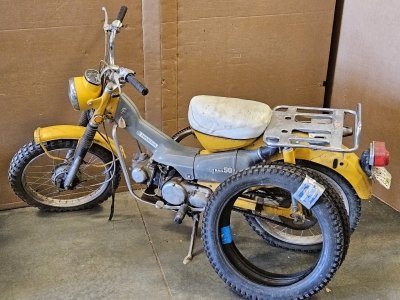 Vintage Honda Motor Bike w/(2) Spare Tires