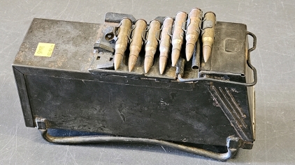 308 Winchester Rounds in Feeder Belt & Box