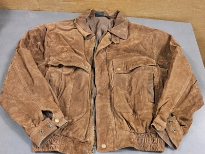 Men's M Suede Leather Coat