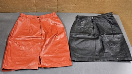 Women's Size 7/8 & 8 Leather Skirts