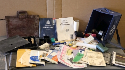 Paper, Envelopes, Cash Drawer, Organizer, Calculator, More; Jewelry Boxes