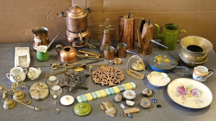 Copper & Brass, Geodesic & Stones, Iron Trivets, More