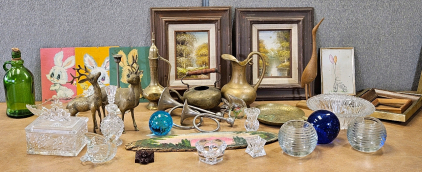 Brass, Silver, Crystal, Glass, Paintings, More