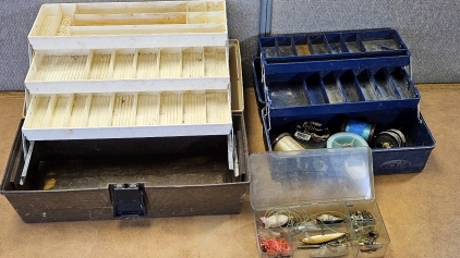 17" & 13" Tackle Boxes w/ Contents