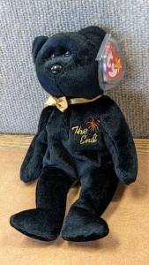 "The End" Ty Beanie Baby Bear w/Errors