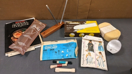 Sewing Patterns, Electric Pinking Cutter, Blade Sharpener, More